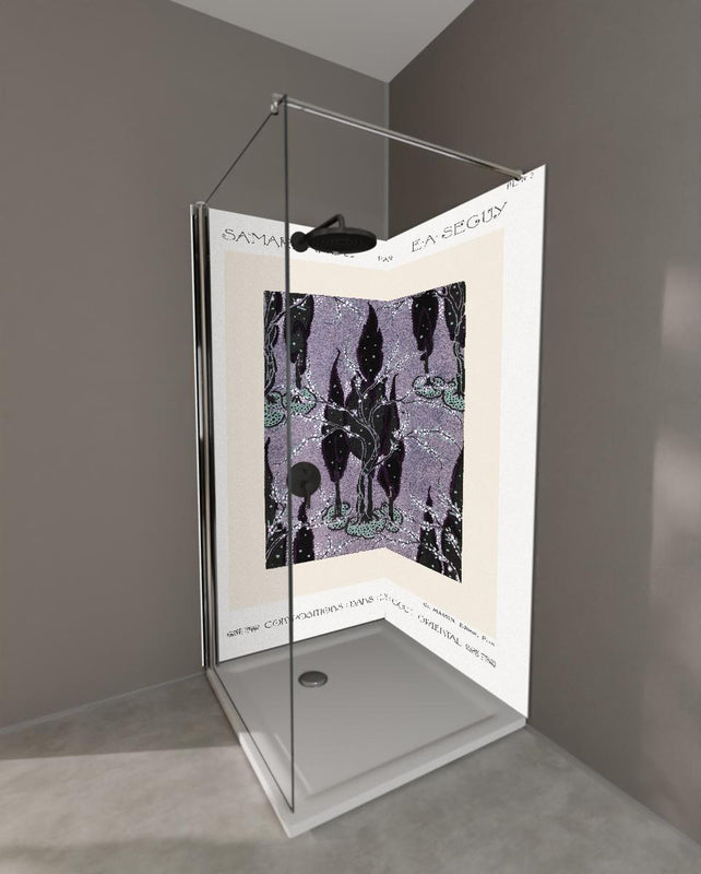 Duschrückwand - Abstrakte Bäume