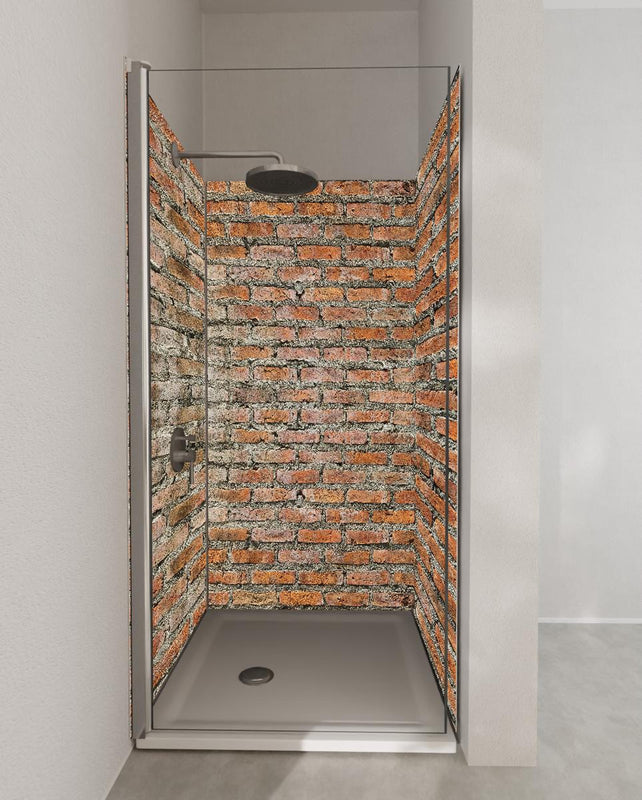 Duschrückwand - Alter Backstein - Textur