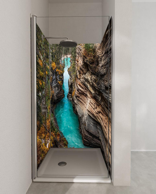 Duschrückwand - Athabasca Wasserfälle - Kanada