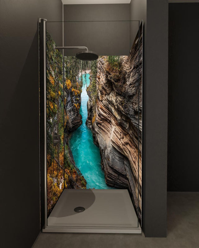 Duschrückwand - Athabasca Wasserfälle - Kanada