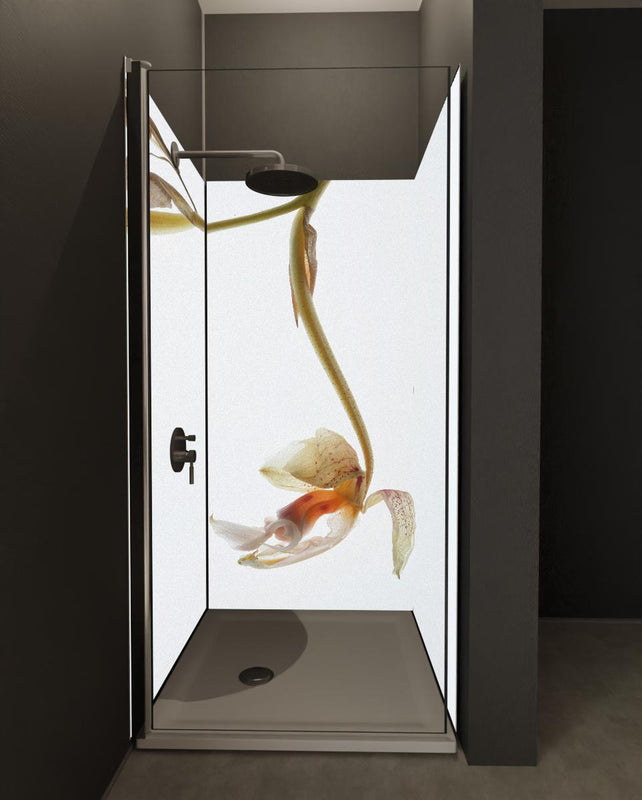 Duschrückwand - Helle Blume - Nahaufnahme