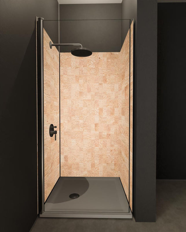 Duschrückwand - Holztextur aus Eschenholz