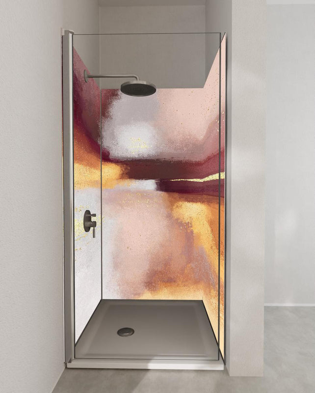Duschrückwand - Moderne Farben - Gemälde