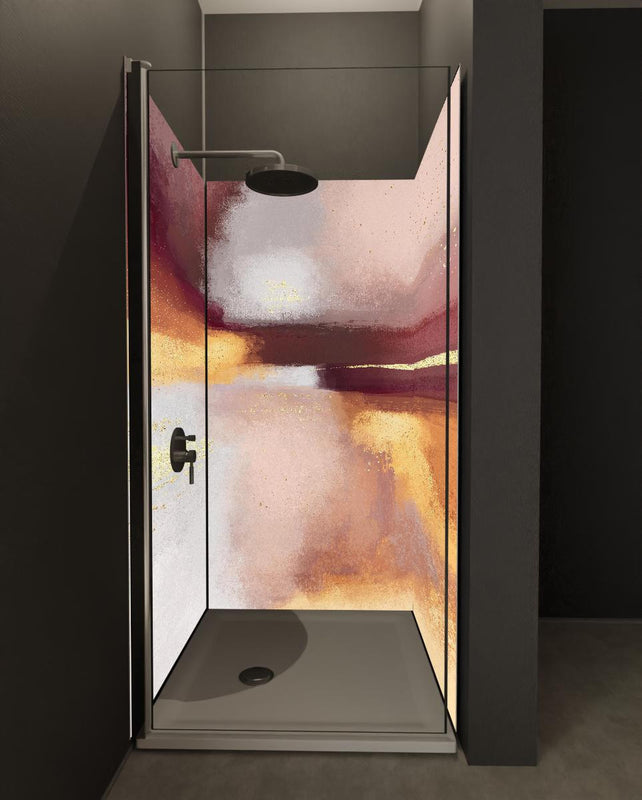 Duschrückwand - Moderne Farben - Gemälde