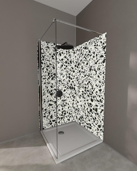 Duschrückwand - Quarz FusionStone White