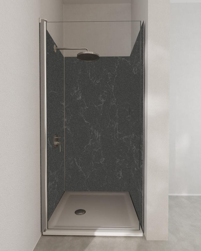 Duschrückwand - Quarz Mineralstone Dark