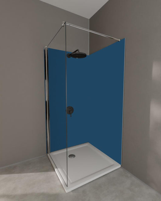 Duschrückwand - RAL 5001 (Grünblau)