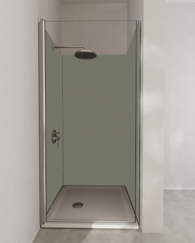 Duschrückwand - RAL 7003 (Moosgrau)