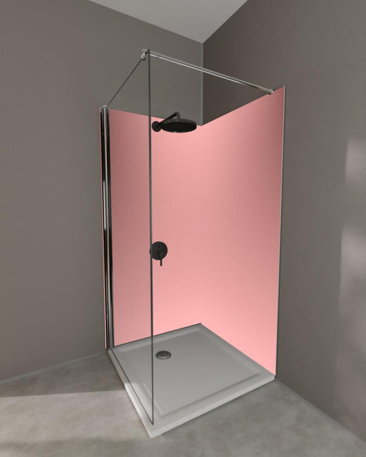 Duschrückwand - Rosa Oberfläche - Papiertextur