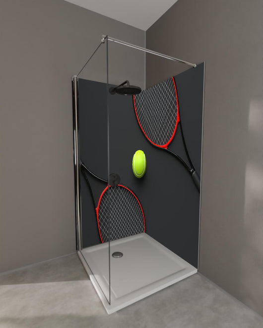Duschrückwand - Tennis - 3D Render