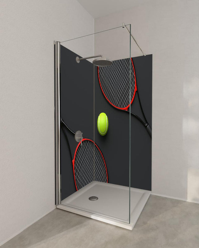 Duschrückwand - Tennis - 3D Render