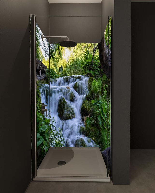 Duschrückwand - Wasserfall im Nationalpark Plitvicer Seen