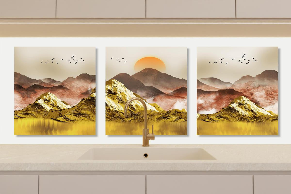 Küchenrückwand - Abstrakte Landschaftsfotos - Tapete
