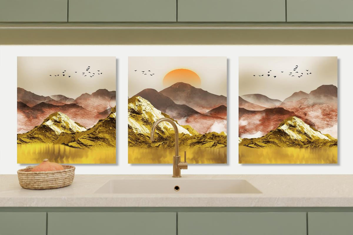 Küchenrückwand - Abstrakte Landschaftsfotos - Tapete