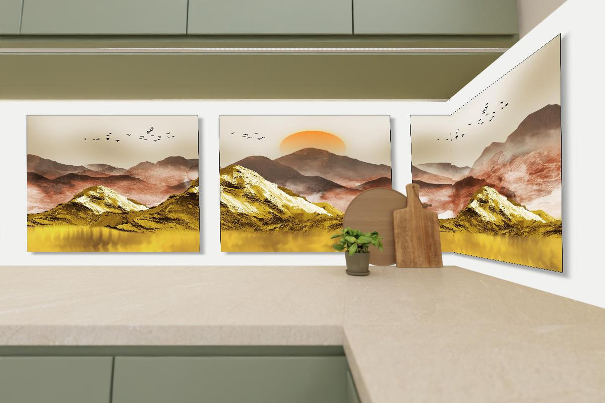 Küchenrückwand - Abstrakte Landschaftsfotos - Tapete