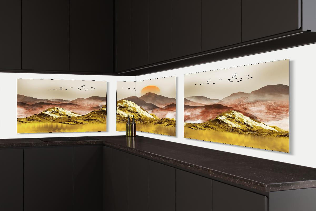 Küchenrückwand - Abstrakte Landschaftsfotos - Tapete
