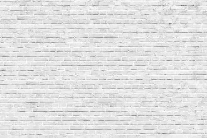 Küchenrückwand - Alte weiße Backsteinmauer