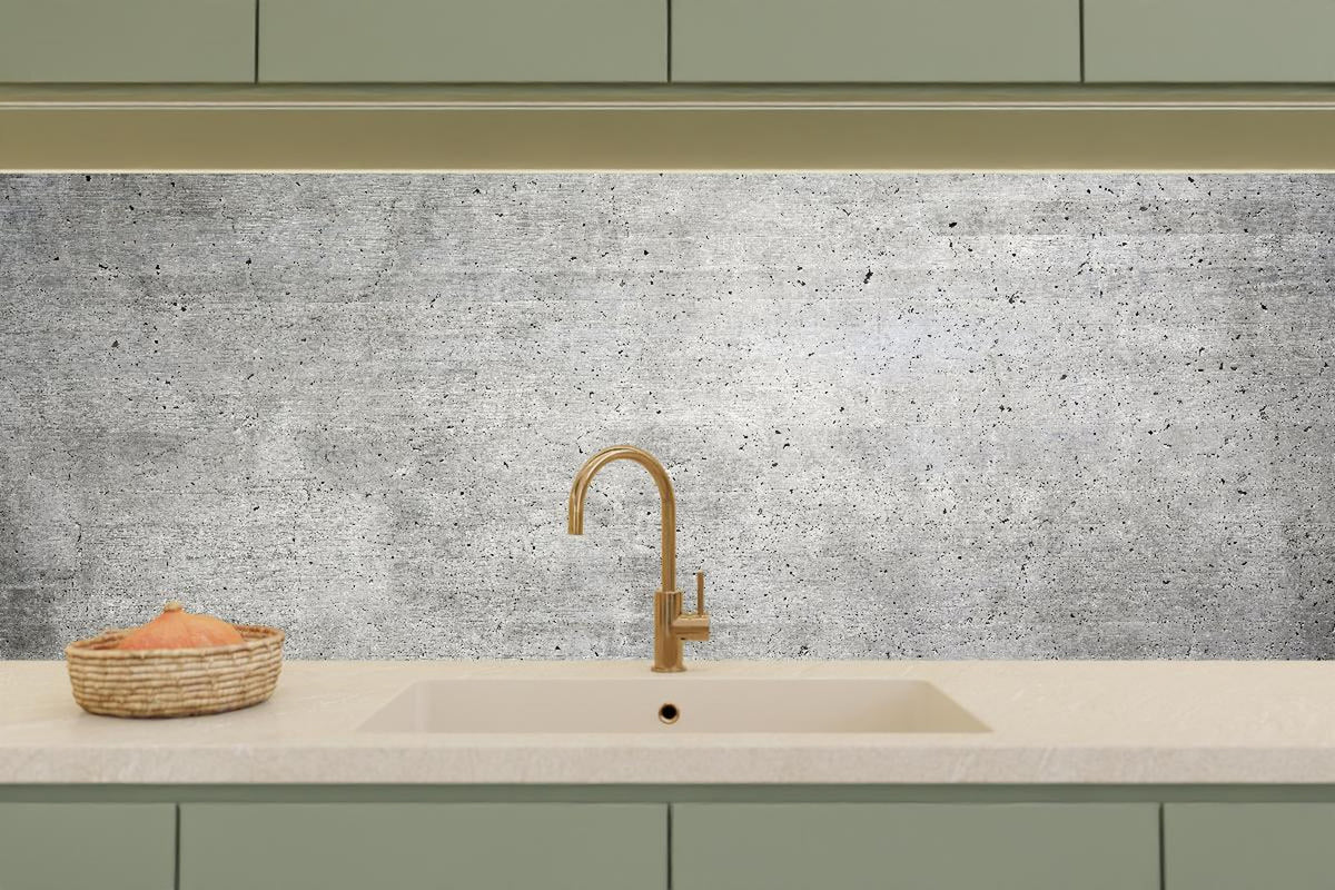 Küchenrückwand - Alter gräulicher Beton