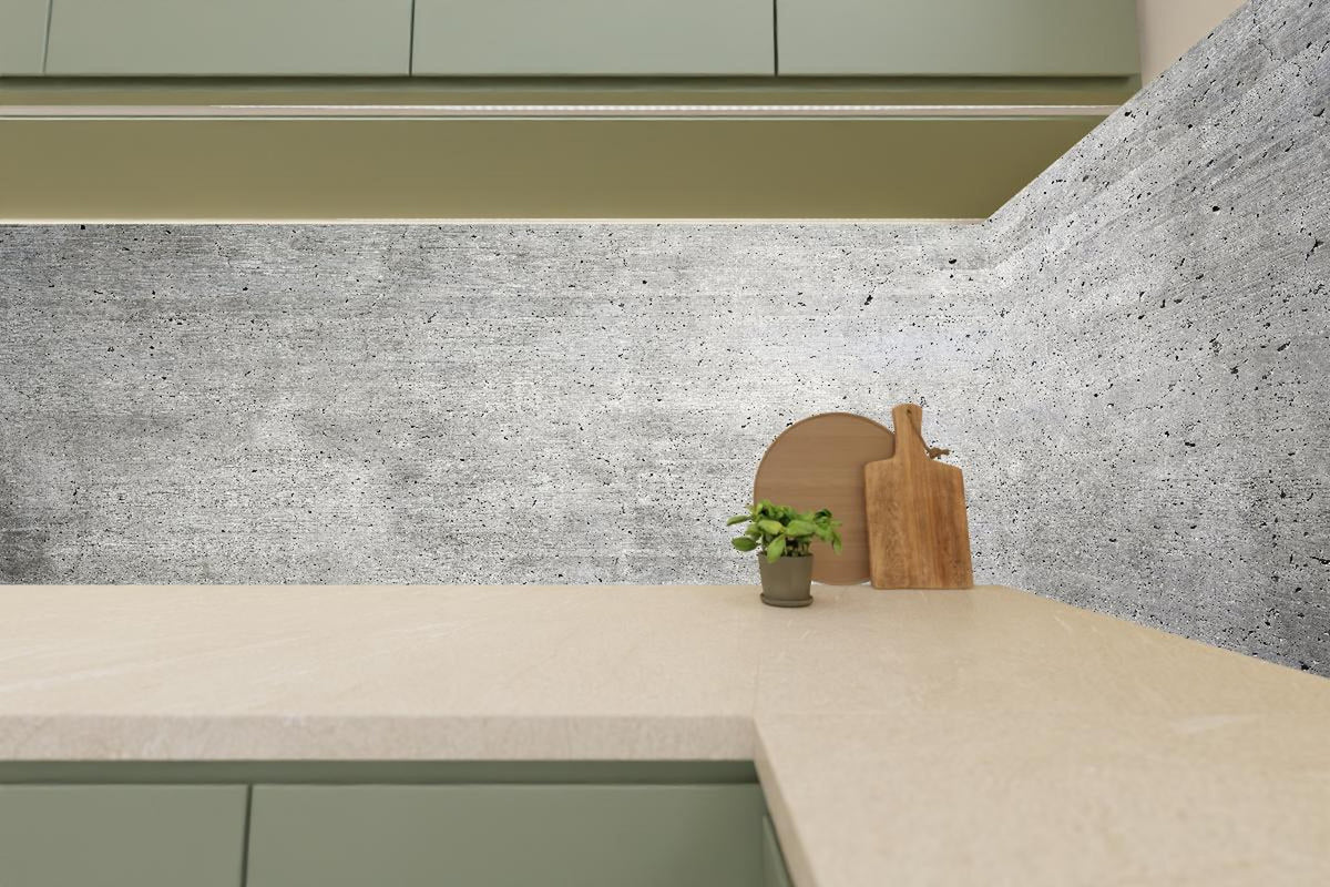 Küchenrückwand - Alter gräulicher Beton