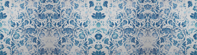 Küchenrückwand - Altes Abgenutztes Damast Patchwork Vintage Motiv