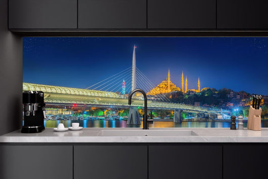Küchenrückwand - Atatürk-Brücke bei Nacht - Istanbul