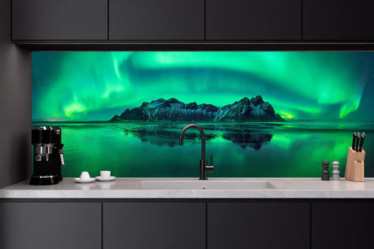 Küchenrückwand - Aurora Stokksnes - Island
