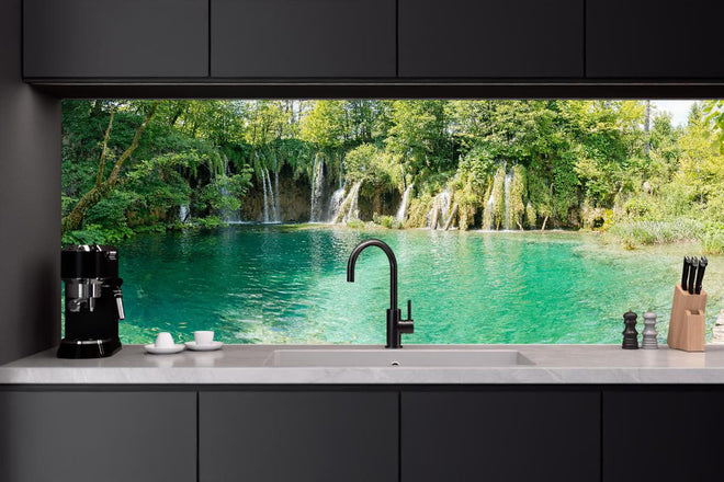 Küchenrückwand - Aussicht im Nationalpark Plitvicer Seen - Kroatien