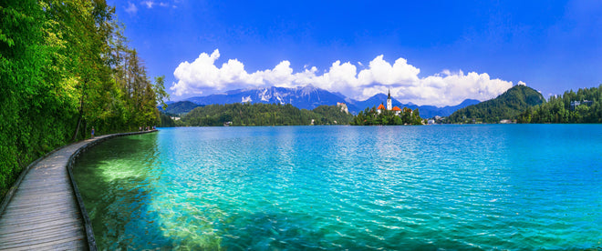 Küchenrückwand - Bleder See in Slowenien 1