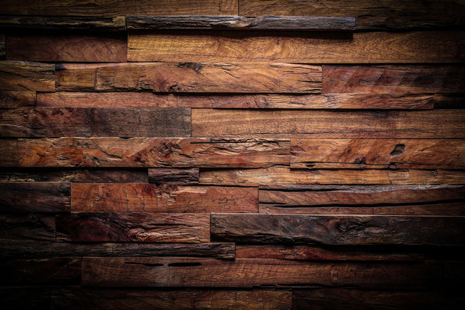 Küchenrückwand - Dunkle Holztextur