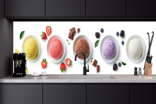 Küchenrückwand - Eiscreme