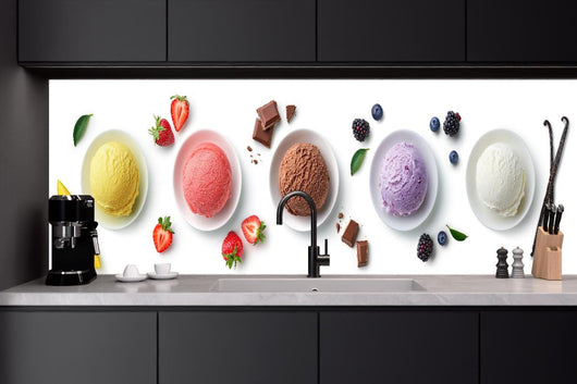 Küchenrückwand - Eiscreme