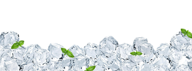 Küchenrückwand - Eiswürfel mit einem hauch Minze