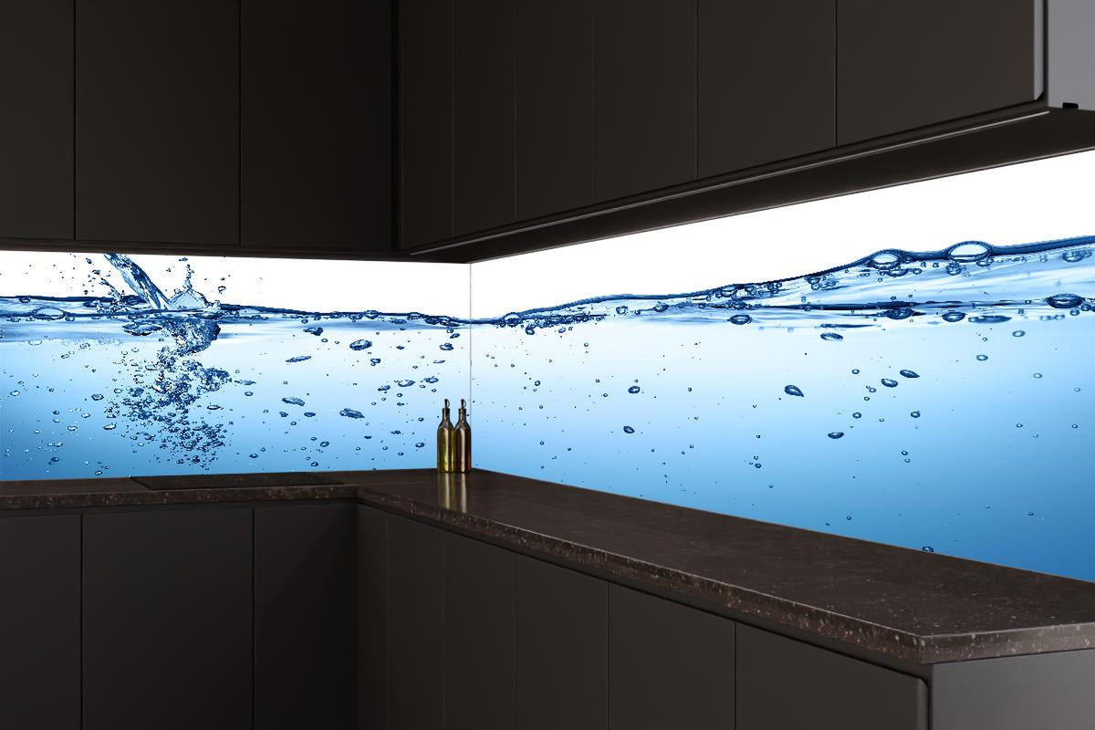 Küchenrückwand - Energie des Wassers