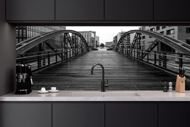 Küchenrückwand - Hamburg - magische Brücke