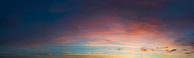 Küchenrückwand - Himmelspanorama bei Sonnenuntergang
