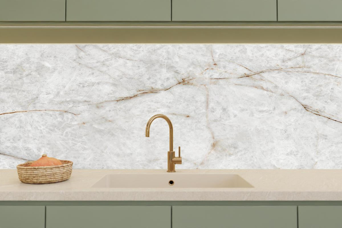 Küchenrückwand - Keramik Marble Gold