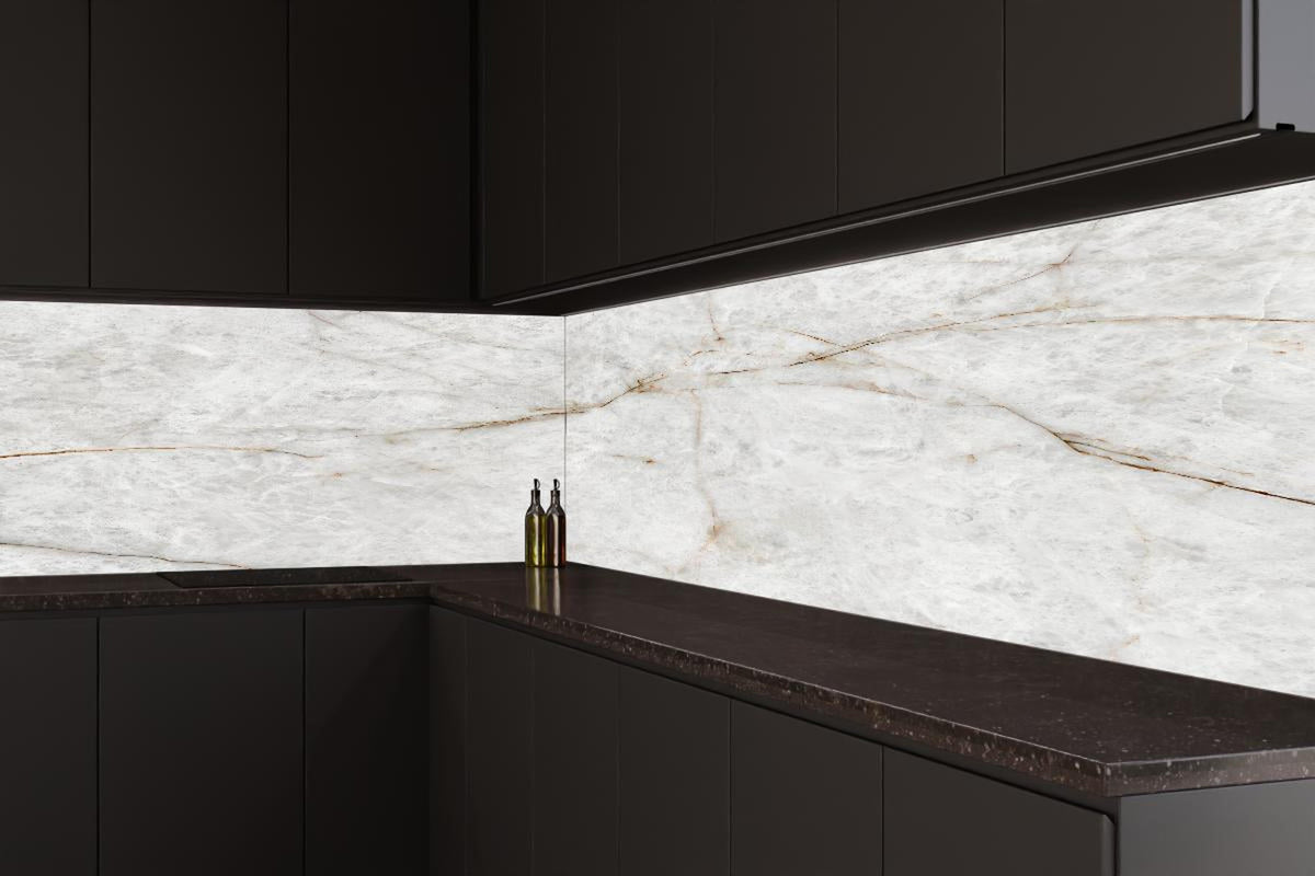 Küchenrückwand - Keramik Marble Gold