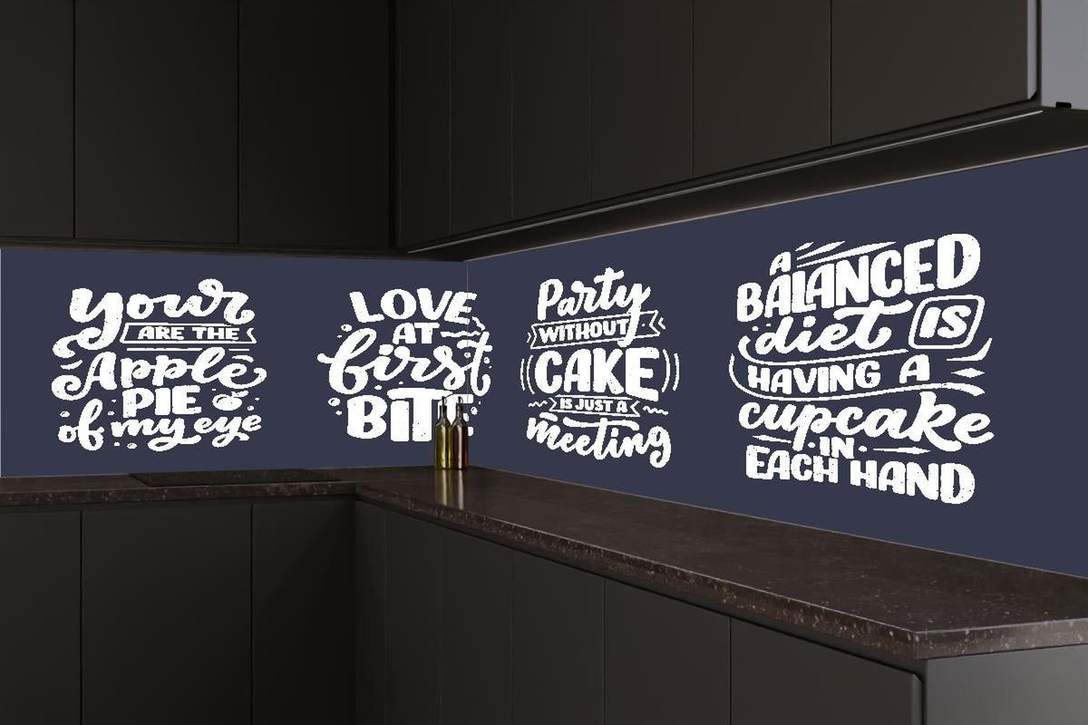 Küchenrückwand - Kreative Handlettering Spruchsammlung Kunst