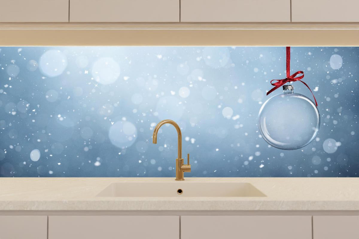 Küchenrückwand - Leere Weihnachtskugel