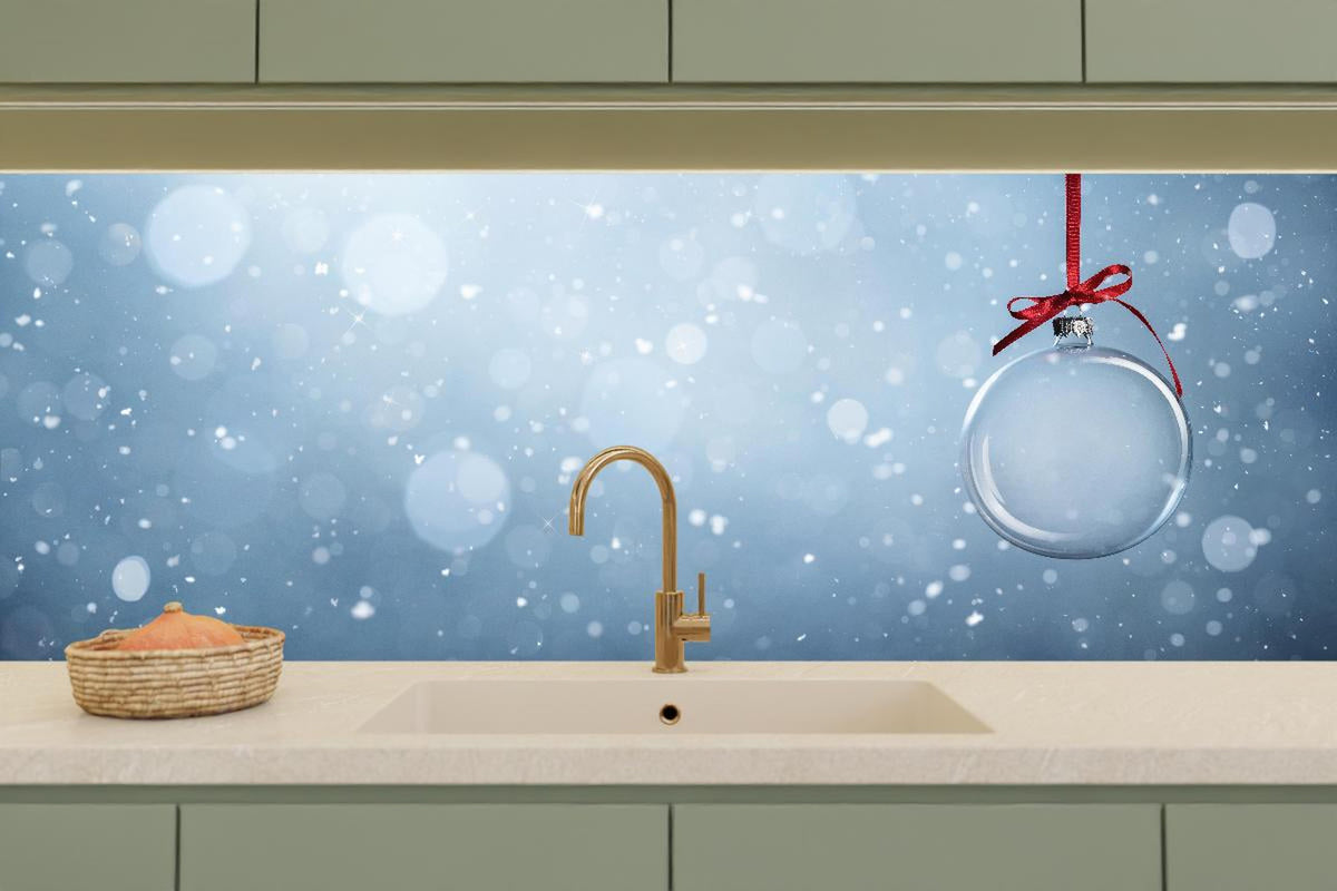 Küchenrückwand - Leere Weihnachtskugel