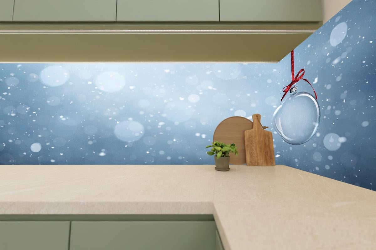 Küchenrückwand - Leere Weihnachtskugel
