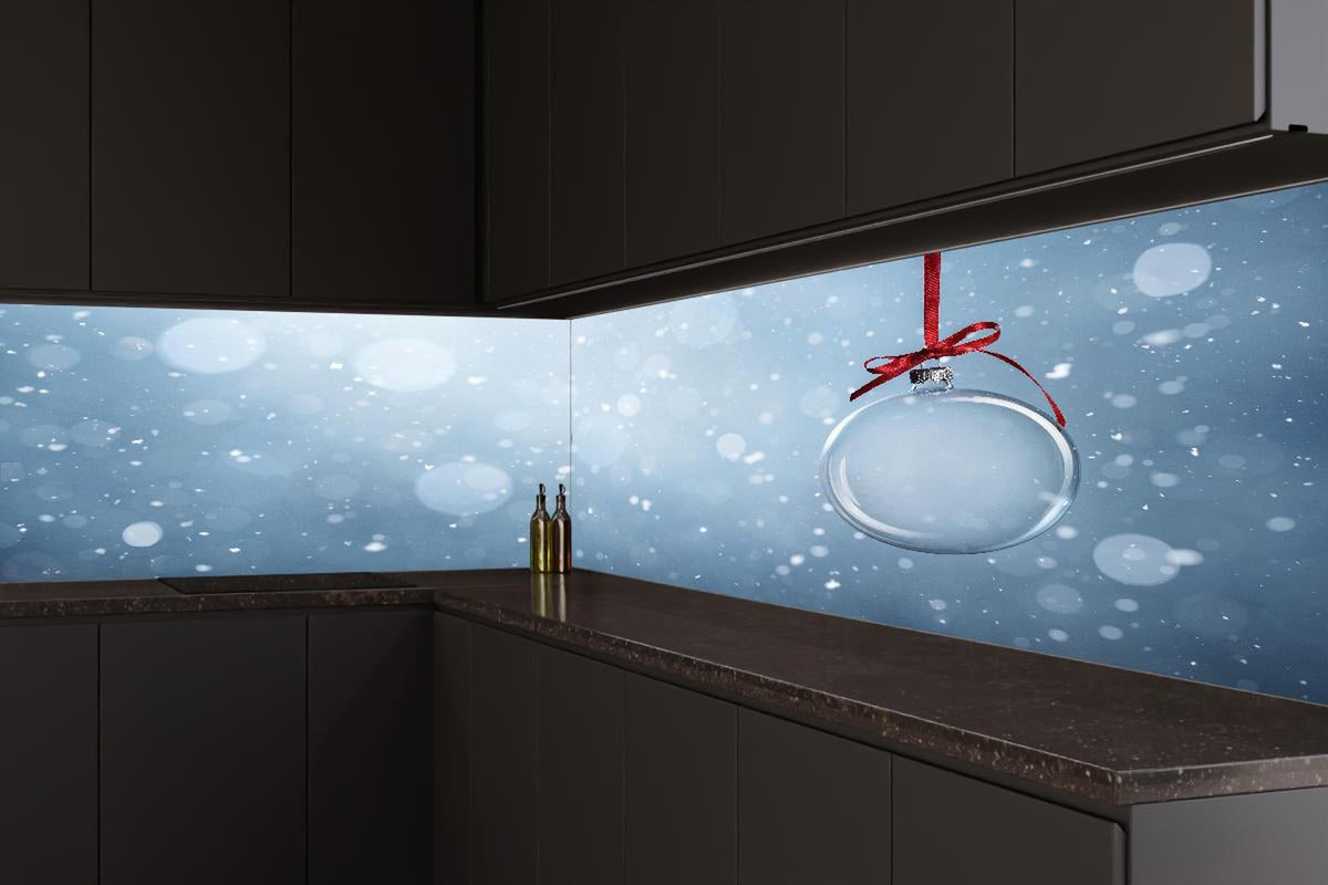 Küchenrückwand - Leere Weihnachtskugel