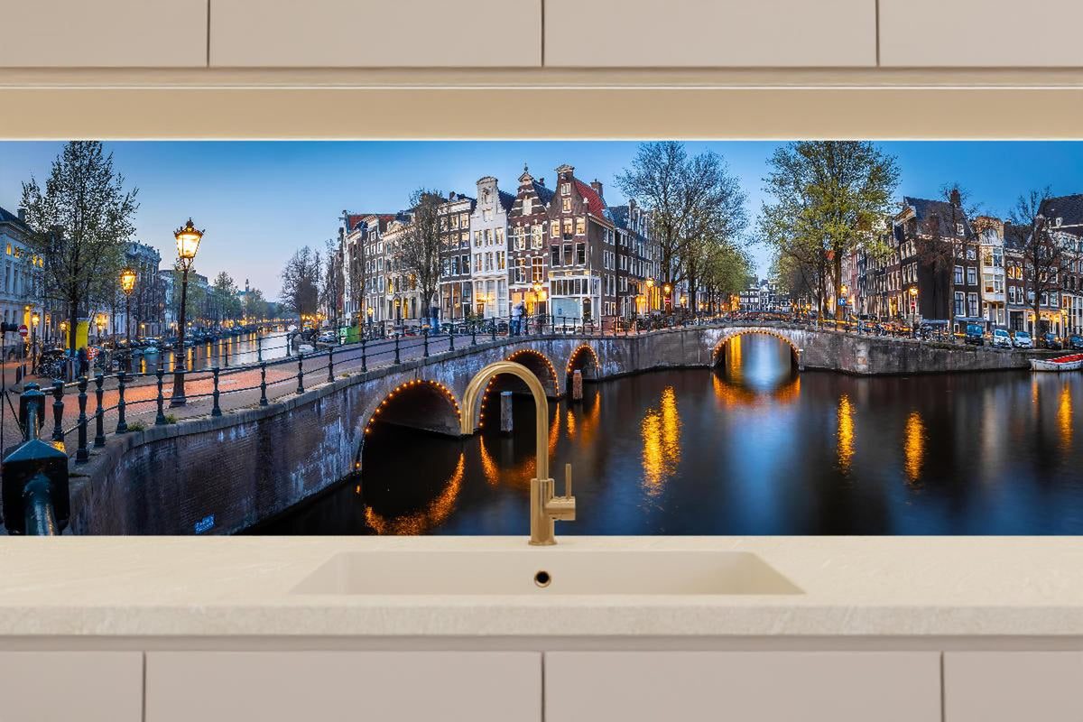 Küchenrückwand - Leidsegracht-Brücke - Amsterdam