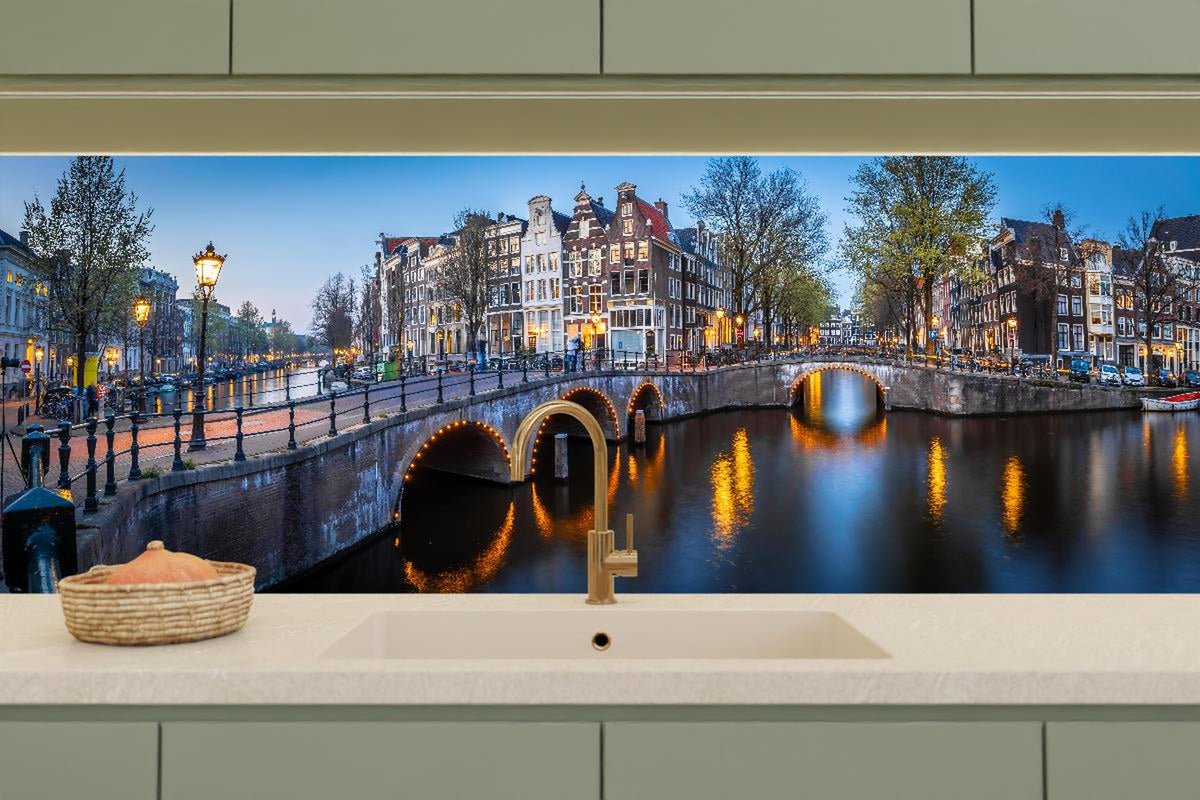 Küchenrückwand - Leidsegracht-Brücke - Amsterdam
