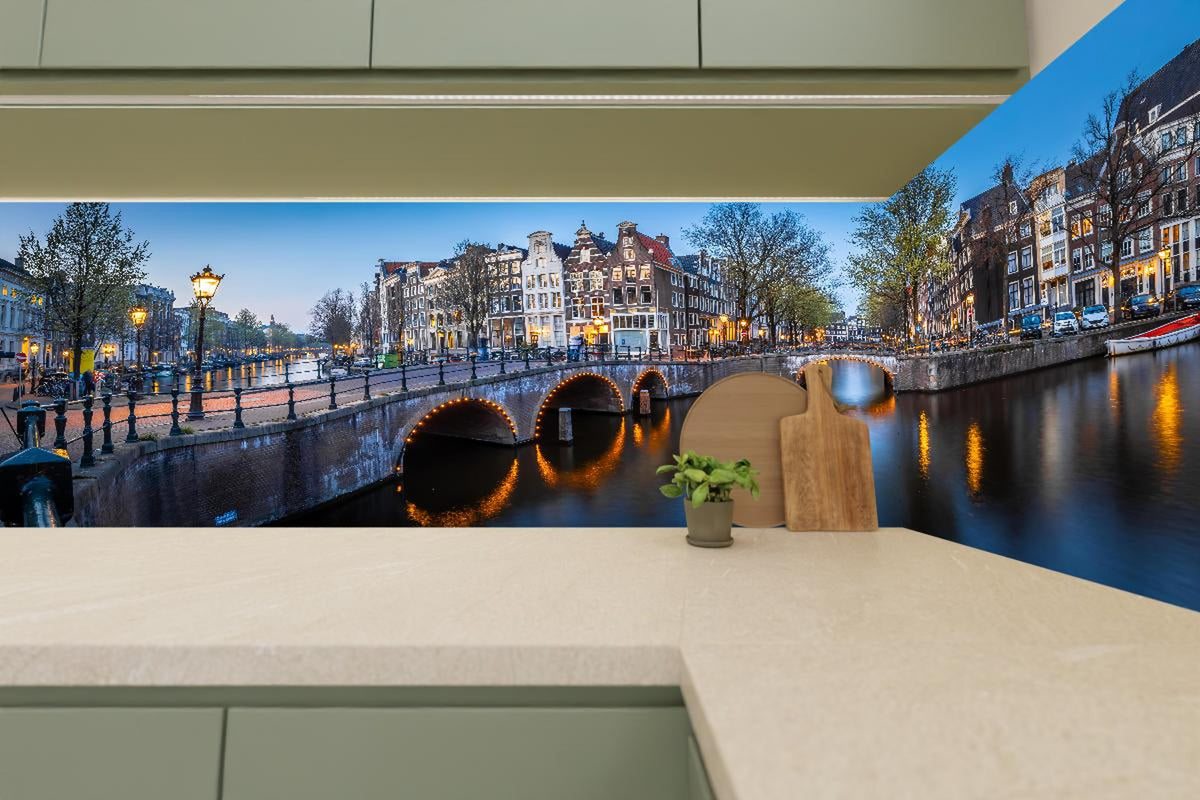 Küchenrückwand - Leidsegracht-Brücke - Amsterdam