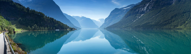 Küchenrückwand - Lovatnet See - Norwegen