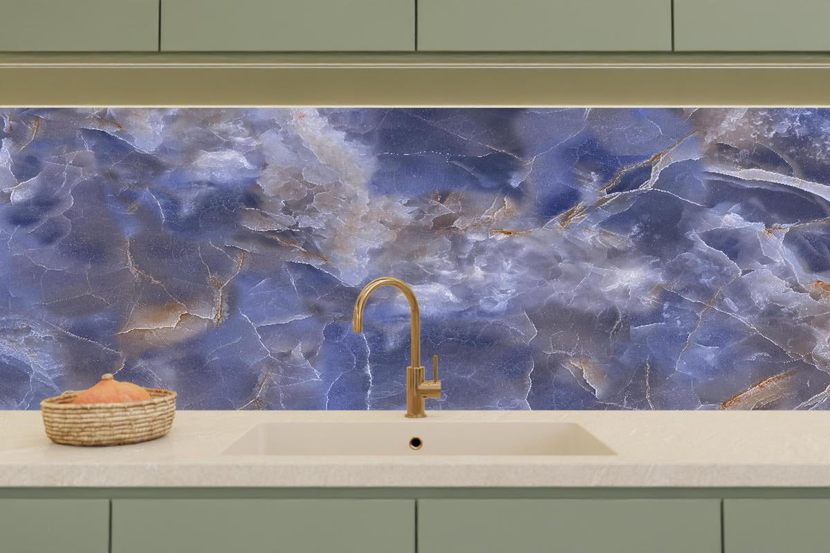 Küchenrückwand - Natürlicher Onyx-Marmor