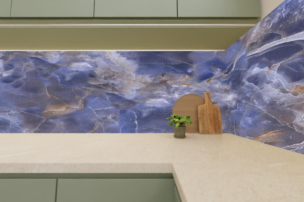 Küchenrückwand - Natürlicher Onyx-Marmor