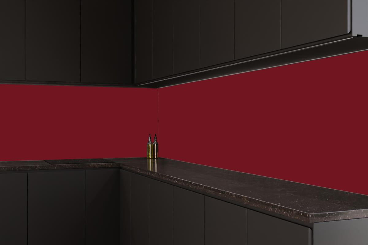 Küchenrückwand - RAL 3032 (Perlrubinrot)