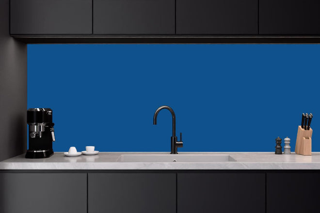 Küchenrückwand - RAL 5017 (Verkehrsblau)